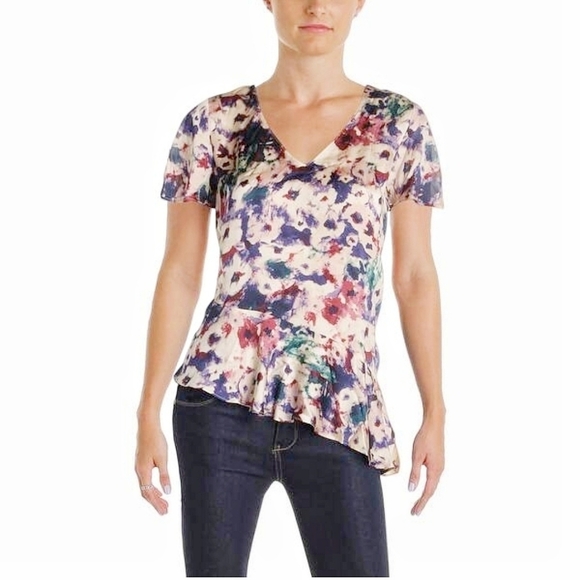 Ralph Lauren | Peplum Print Top, size M‎ - Picture 1 of 8